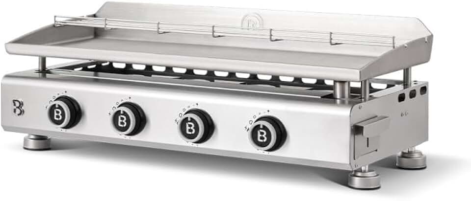 karaca-alisveris - Silvia EVO - 84x34 cm - 4 feux inox, grille, tiroir graisse, 10,6 kW