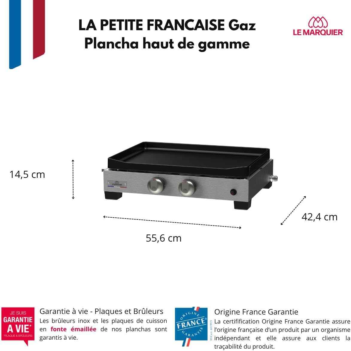 karaca-alisveris - Plancha La Petite Francaise - gaz - 250