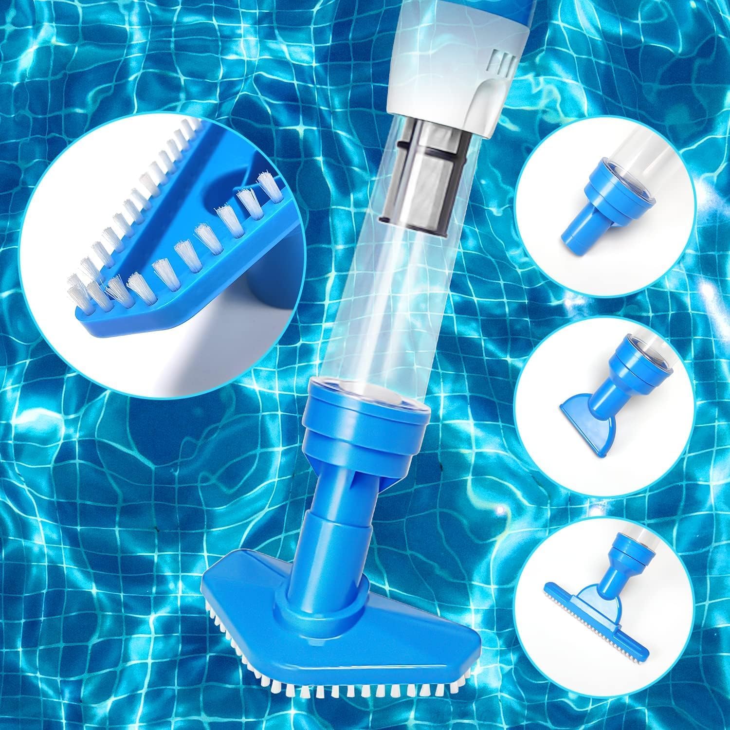 Aspirateur de piscine - 3 en 1, sans fil, batterie rechargeable, 90 min d'autonomie