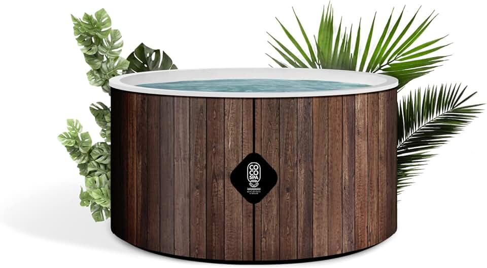 karaca-alisveris Helsinki Spa Gonflable - 150 cm de diamètre - 800 litres - Moteur 2240 W - 2 à 4 Personnes - Massage 140 Jets