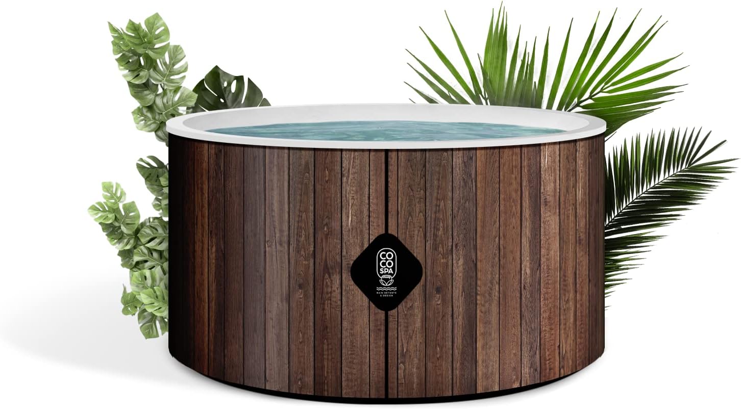 karaca-alisveris Helsinki Spa Gonflable - 150 cm de diamètre - 800 litres - Moteur 2240 W - 2 à 4 Personnes - Massage 140 Jets