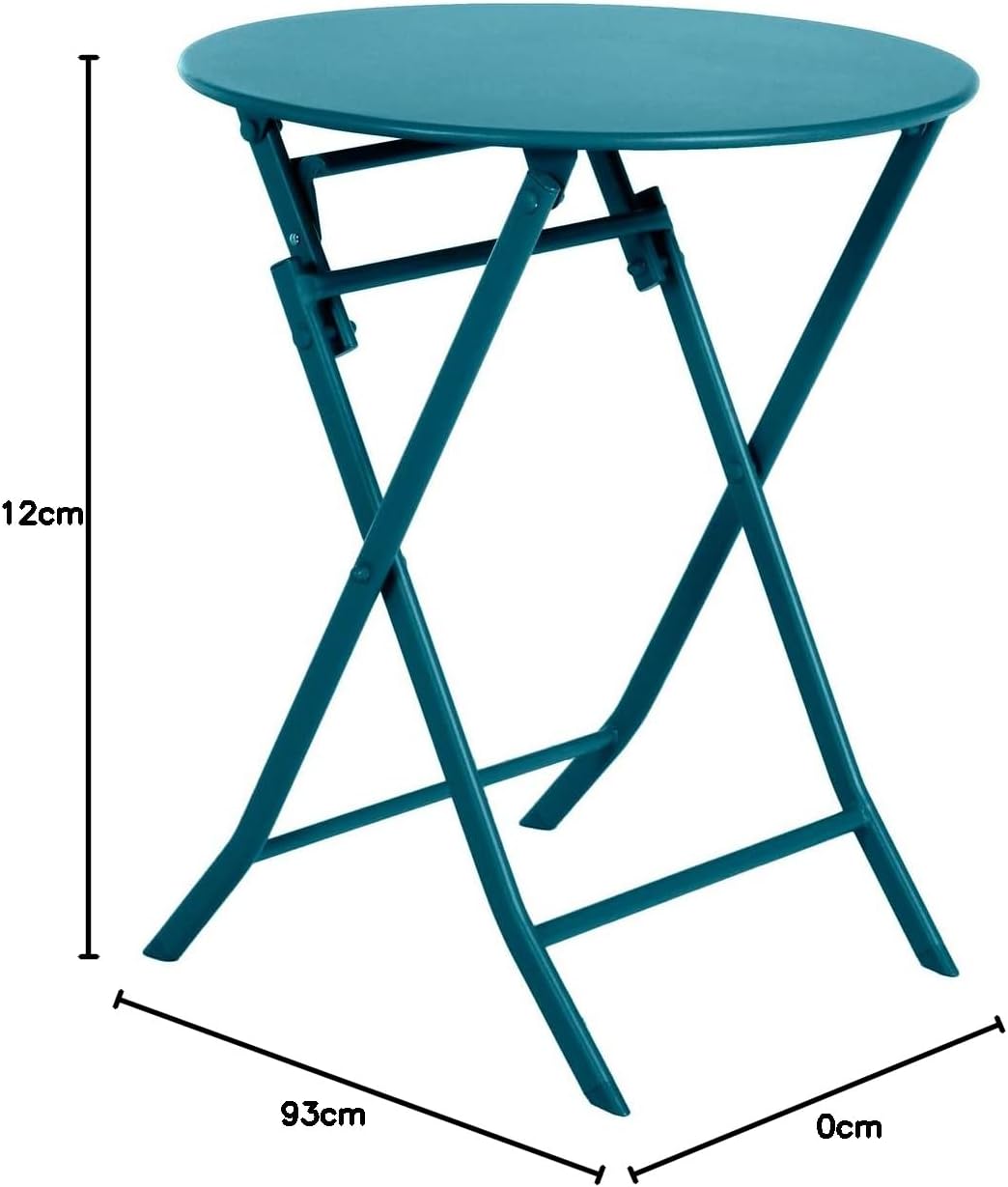 karaca-alisveris - Greensboro série - Ø60cm pliante - acier époxy antirouille