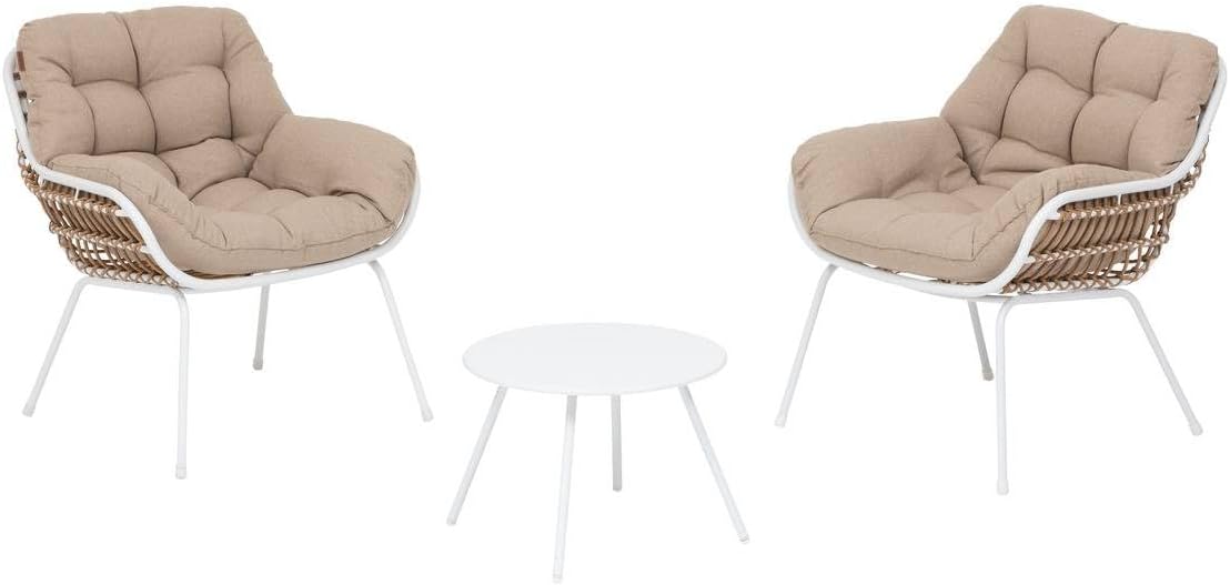 karaca-alisveris - Paopao Duo - acier époxy blanc 2 places - compact et élégant