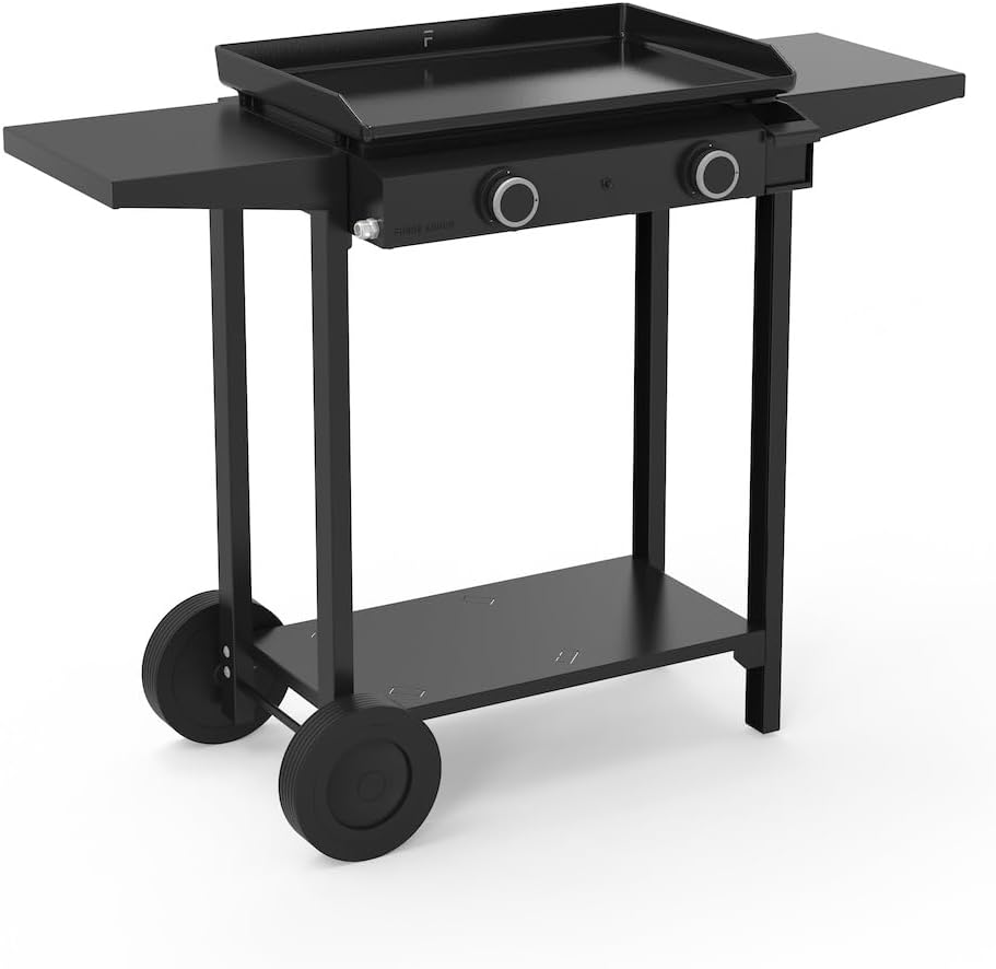karaca-alisveris – Plancha série 60 cm – fonte émaillée, 2 brûleurs puissants