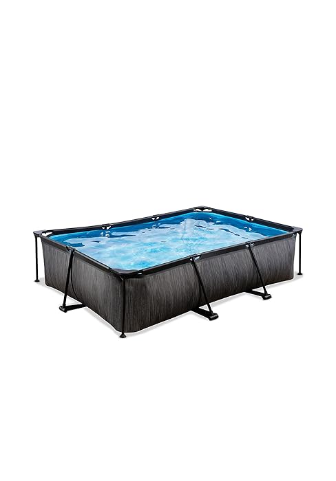 karaca-alisveris Piscine Black Wood Rectangulaire