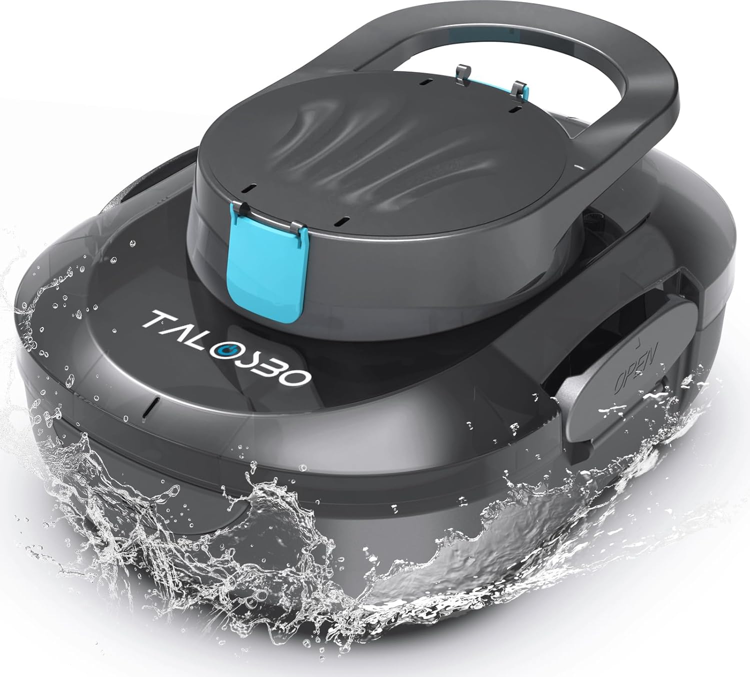 Robot piscine - nettoyeur compact double moteur, 120min, 100m², station auto - S1PRO