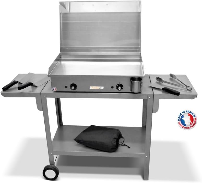 PLANCHAELEC - Plancha électrique NEO - inox, 65x43x18 cm, thermostat réglable, pour 10 personnes - E-650-2400W