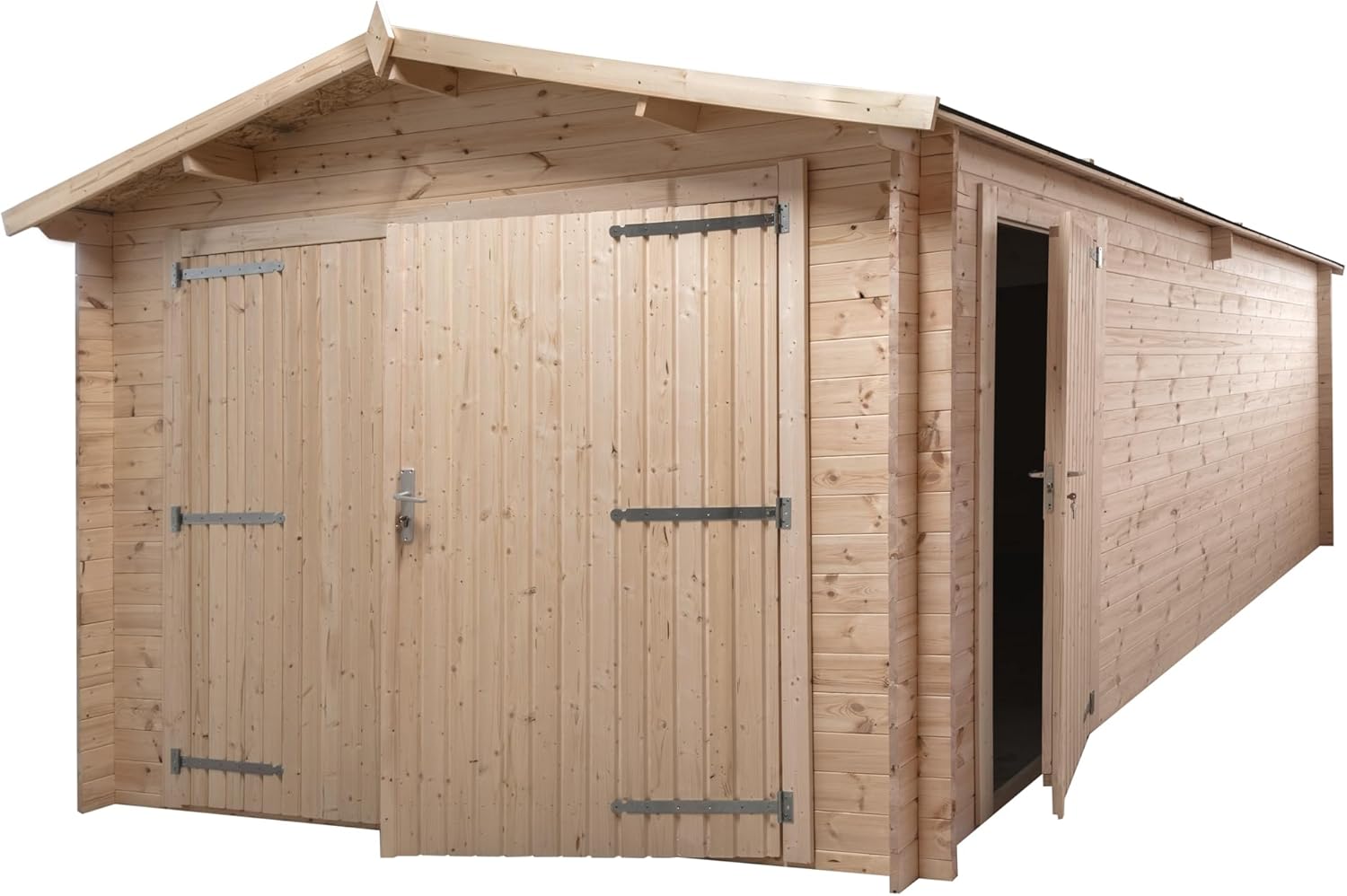 Garage en bois - 28mm - 17,42m² surface utile - INT013