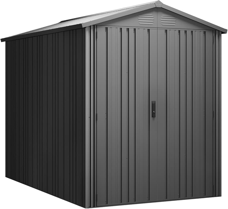karaca-alisveris - Pioneer Y50 - 168x256x200cm - abri métal robuste, portes renforcées, serrure à clé, plafond solide - Y50