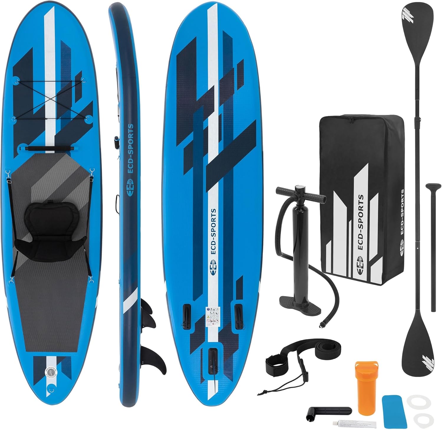 karaca-alisveris Stand Up Surf Paddle Board Gonflable 305/308/320/380 cm | PVC | jusqu'à 120/150 kg | Épaisseur 10/15 cm | Planche de Surf Pagaie Sac de Transport Pompe à Air | Diverses Couleurs Modèles