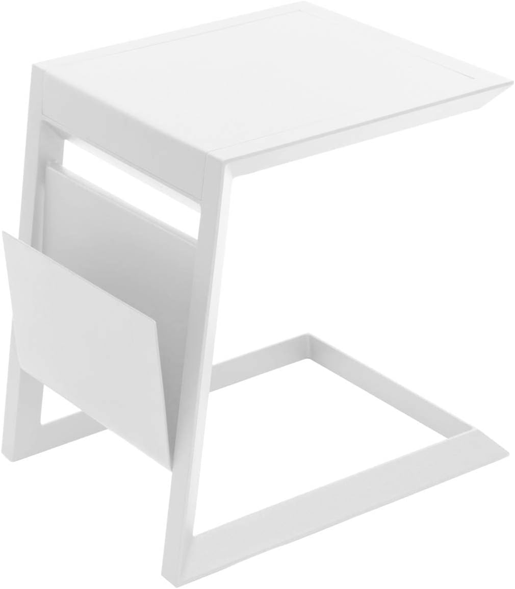 karaca-alisveris - table d'appoint Allure - 50x50 cm - acier blanc