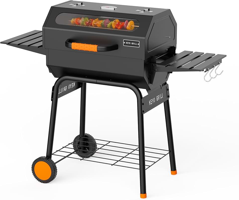 karaca-alisveris 23 pouces barbecue pentagonal, chromé, 469 Sq In-23 Pouces