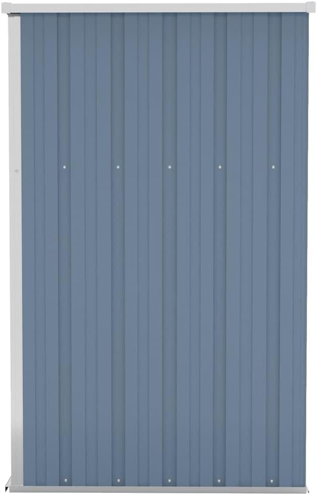 Cabanes & abris de Jardin - remise murale gris - 118x100x178cm - acier galvanisé, Poids 22.7kg