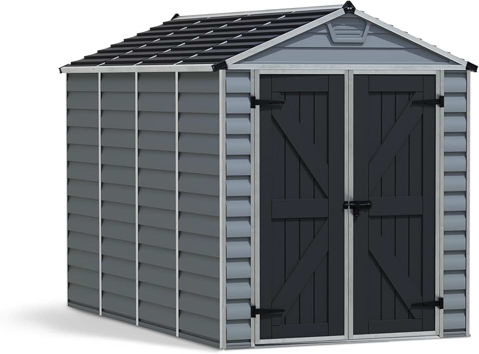 karaca-alisveris - karaca-alisveris - 5.6m² - abri de jardin alu polycarbonate gris