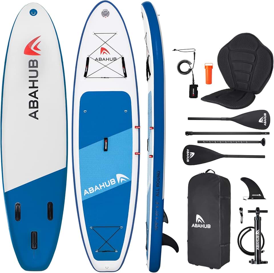 karaca-alisveris - Paddle gonflable adulte avec siège - 320x78/84x15cm - pagaie alu réglable, pack SUP