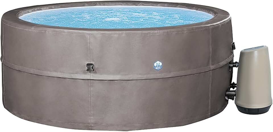 karaca-alisveris - Spa - Vita Premium - SP-VIP160C - Gonflable - 6 Places (4 Adultes + 2 Enfants) - Bache De Protection - Réchauffeur - 1100 L - Couverture Simili-Cuir Premium
