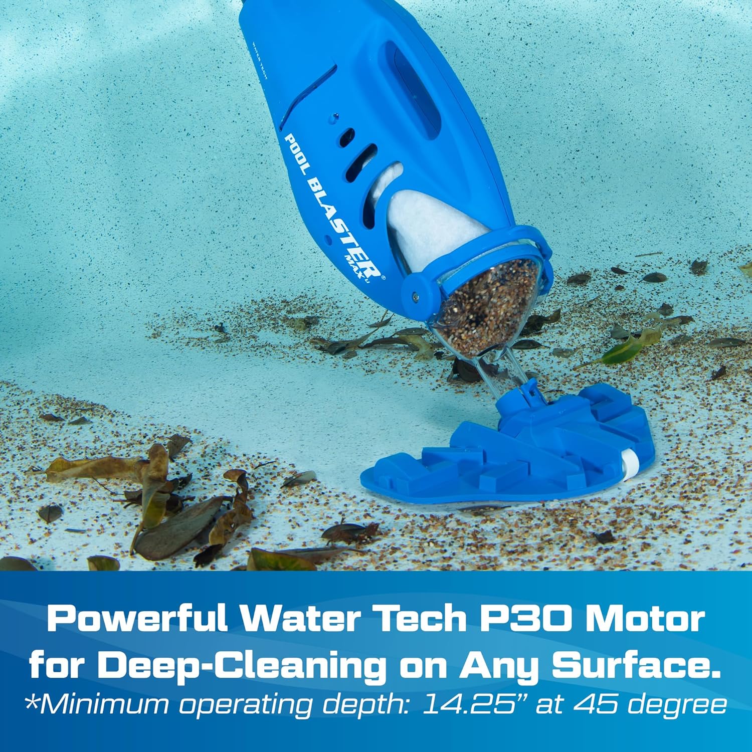 Water Tech karaca-alisveris Max Li Aspirateur de piscine, aspirateur de piscine sans fil avec moteur P30, aspirateur à main pour piscine et spa
