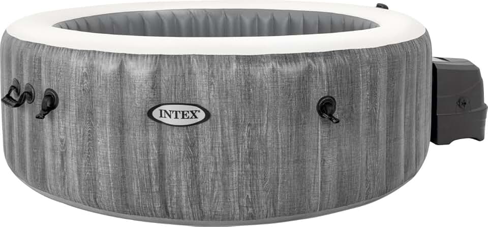 karaca-alisveris Whirlpool Spa Bain à remous Greywood Deluxe Ø 196 x 71 cm Gris