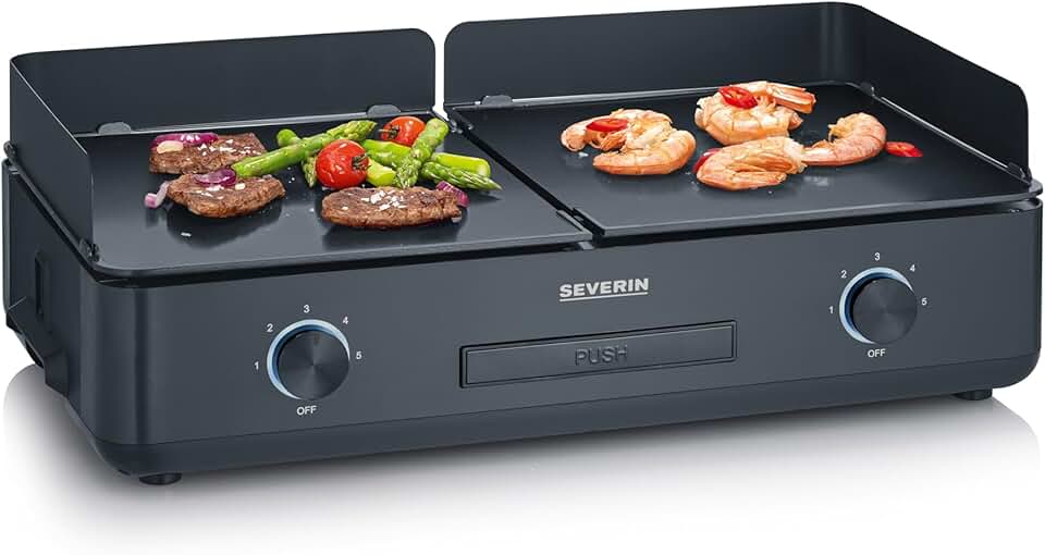 karaca-alisveris - plancha électrique réglable 240°C, 2200W, surface céramique, PG 8569