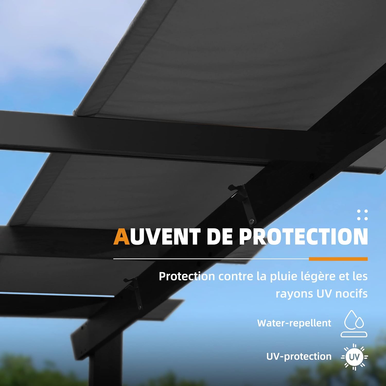 karaca-alisveris – pergola aluminium – 4x3m – toit rétractable, éclairage intégré