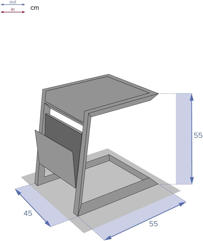 karaca-alisveris - table d'appoint Allure - 50x50 cm - acier blanc
