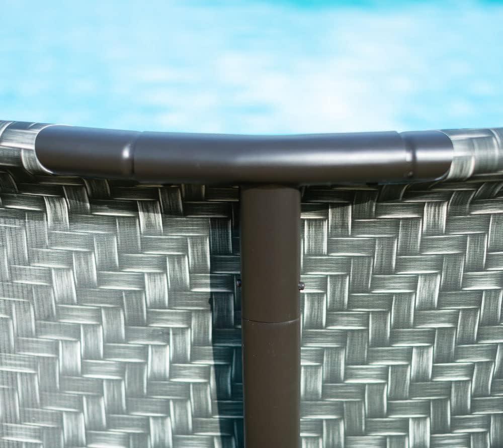 karaca-alisveris - Elite Frame rotin gris - Ø488x122 cm - Piscine hors-sol