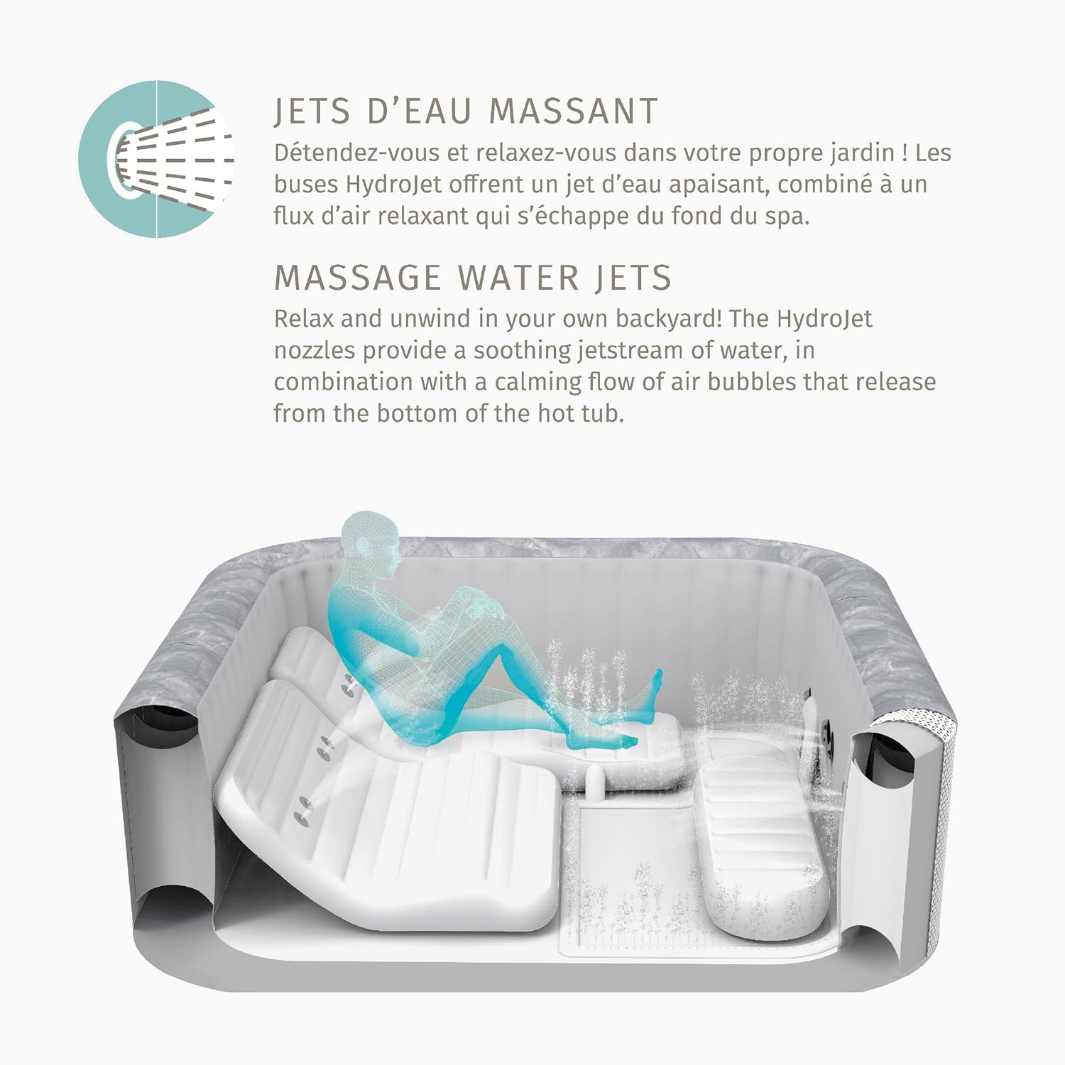 karaca-alisveris - Spa Comfy 5p - 293x230x71cm - 10 hydrojets, WiFi