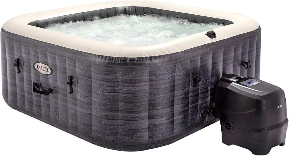 karaca-alisveris - Greystone Deluxe - 175x175x71 cm - Spa 4 places, chauffage 2200W, bulles, chlorateur, filtre S2, 55093