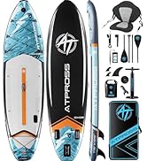 karaca-alisveris Planche de paddle gonflable 350 x 89 x 15 cm, 200 kg Extra Wide Stand Up Paddle pour adultes avec