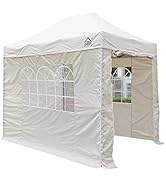 karaca-alisveris - Tonnelle pop-up 3x2m entièrement imperméable avec 4 parois latérales - Beige