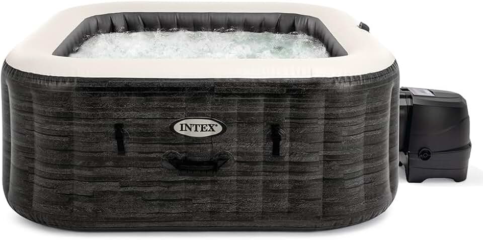 karaca-alisveris - Pure Spa Bulles 6 places - spa gonflable gris ardoise - 28452EX