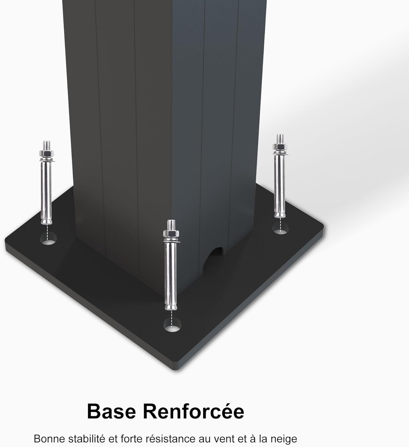 karaca-alisveris Pergola Bioclimatique 4,24 x 3 m Pergola Aluminium Lames Orientables Superficie 12,72 m² Tonnelle de Jardin Exterieur Belvédères pour Patio Terrasse Exterieur, Gris
