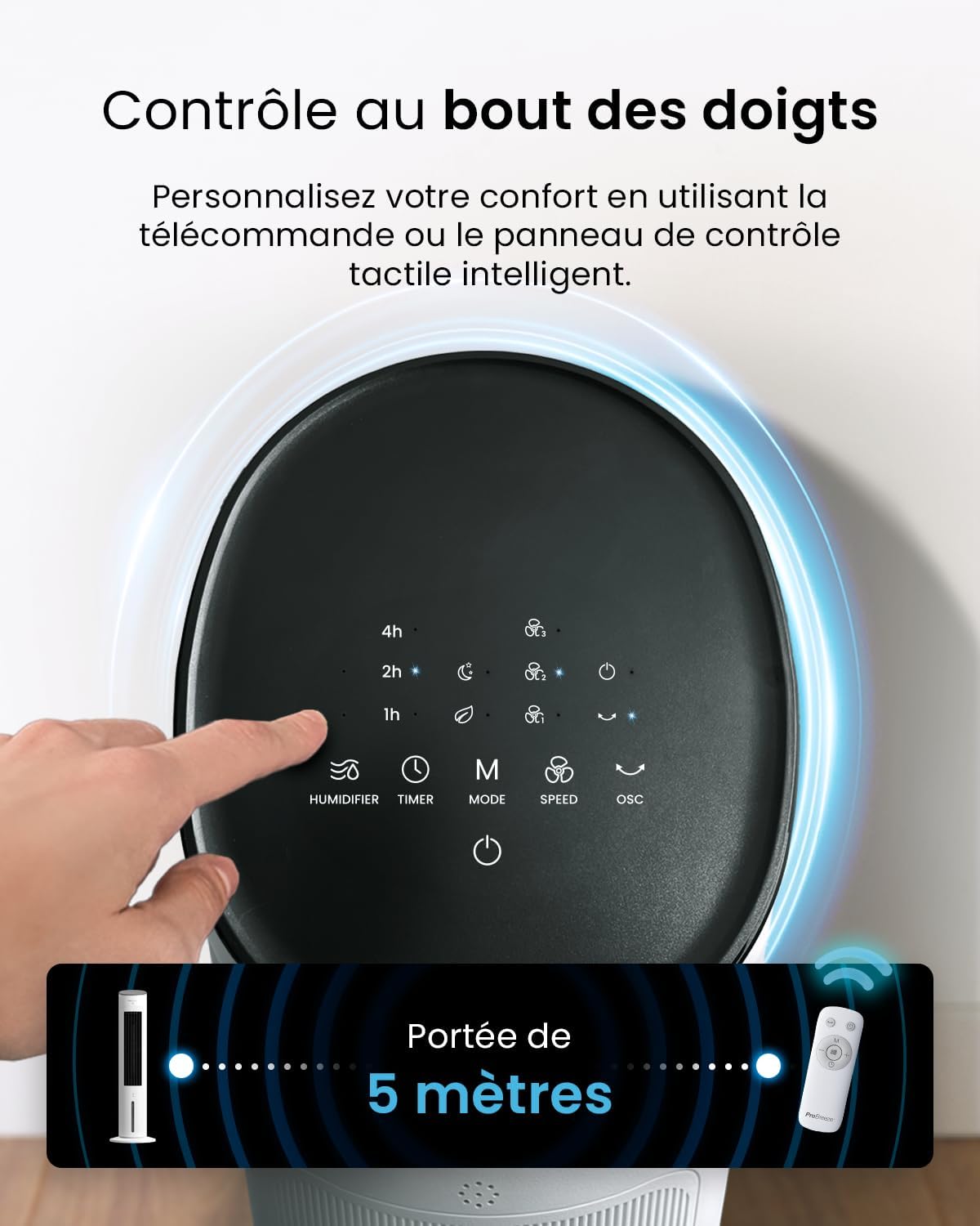 karaca-alisveris - OmniAir - 5L - 3 vitesses, 4 modes, minuterie 7h, clim mobile