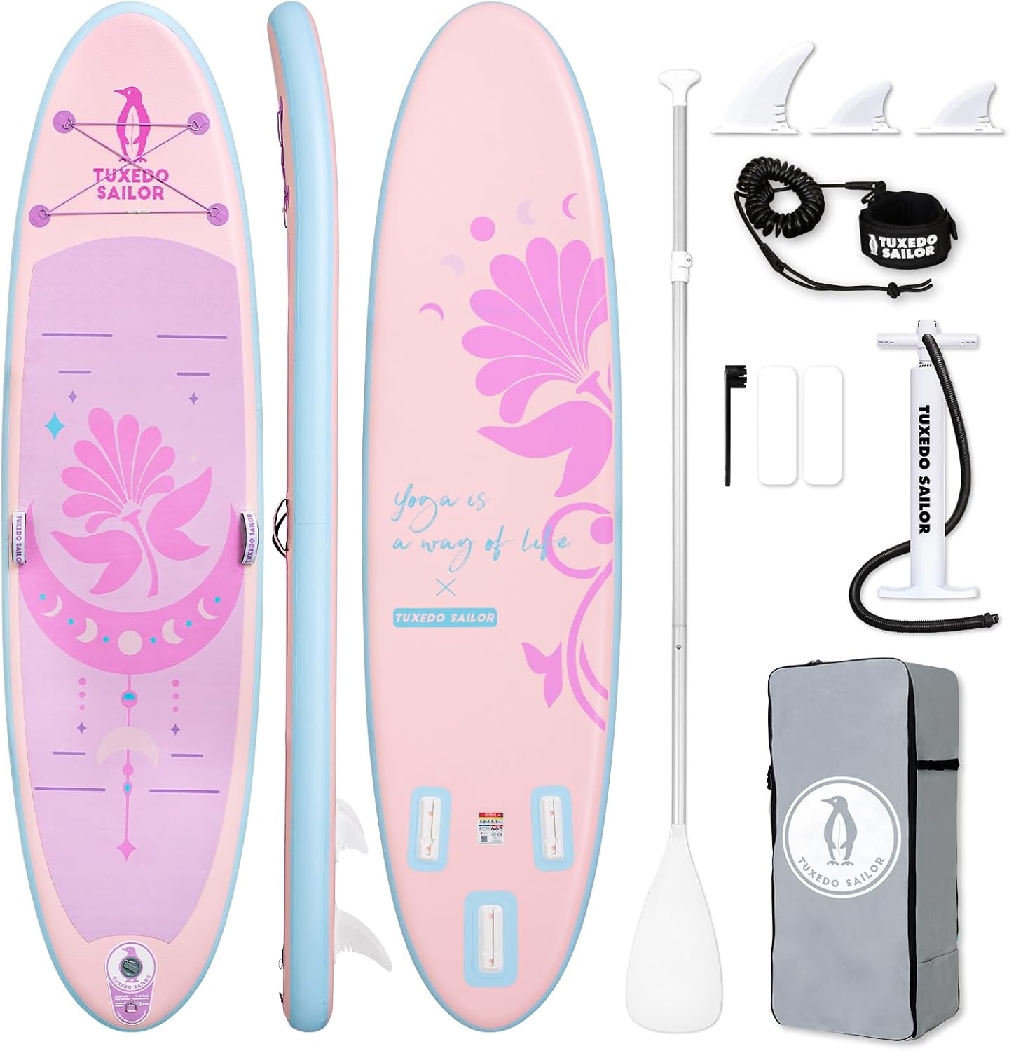 karaca-alisveris - Paddle Gonflable Adulte - planche SUP - accessoires complets - dimensions standards