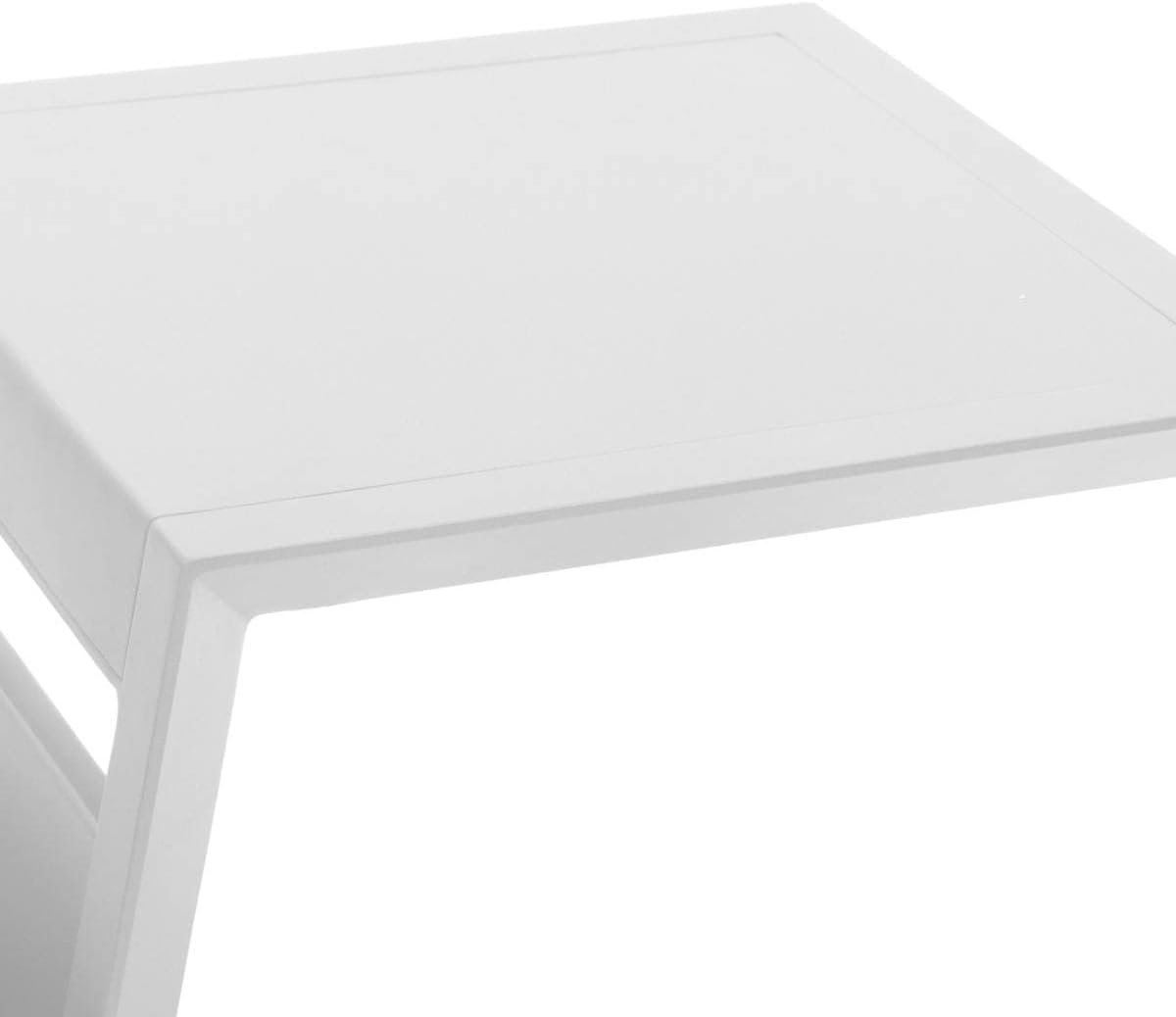 karaca-alisveris - table d'appoint Allure - 50x50 cm - acier blanc
