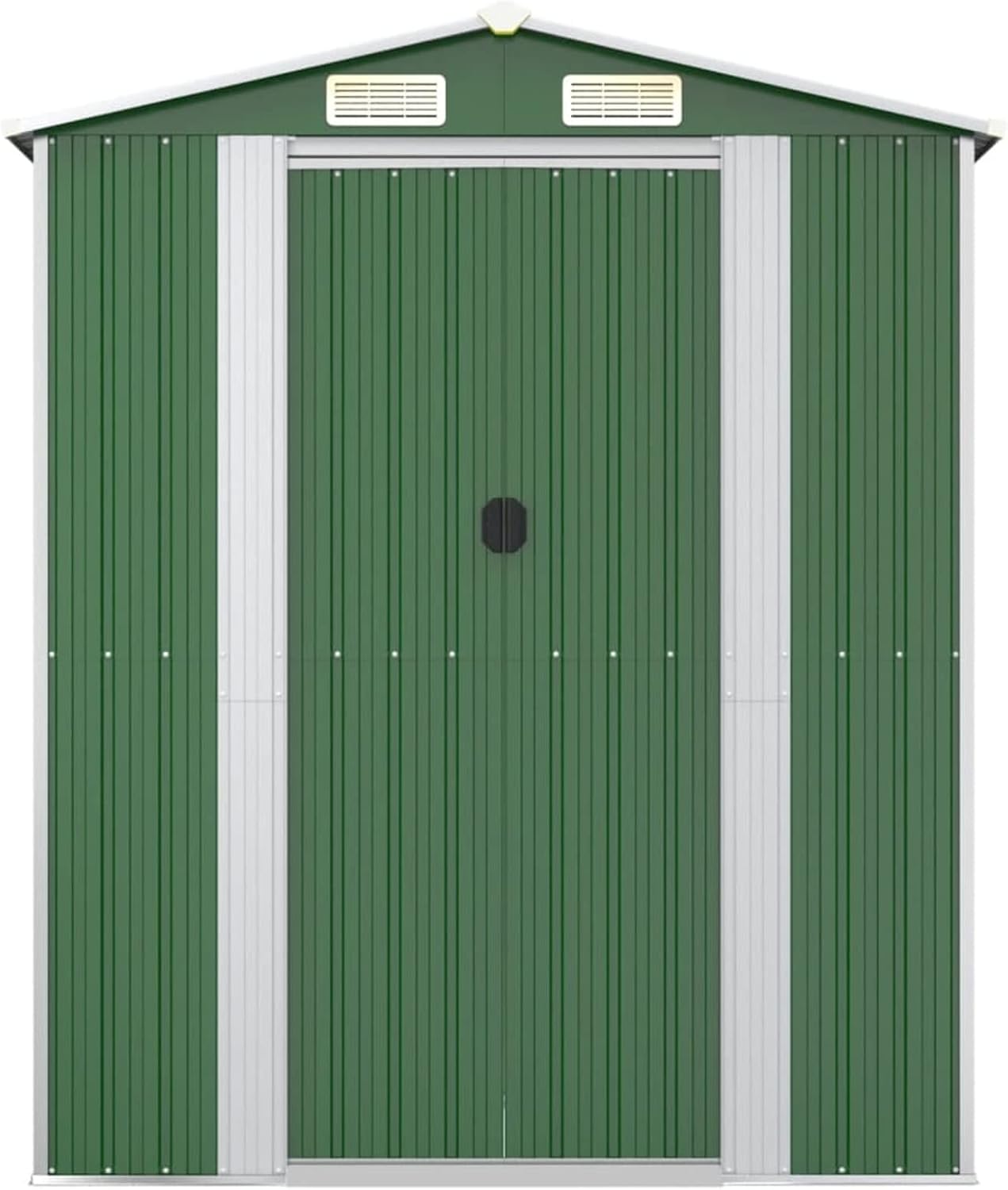 Abri de jardin en acier galvanisé vert 192 x 274 x 223 cm Abri de jardin extérieur pour rangement d'outils