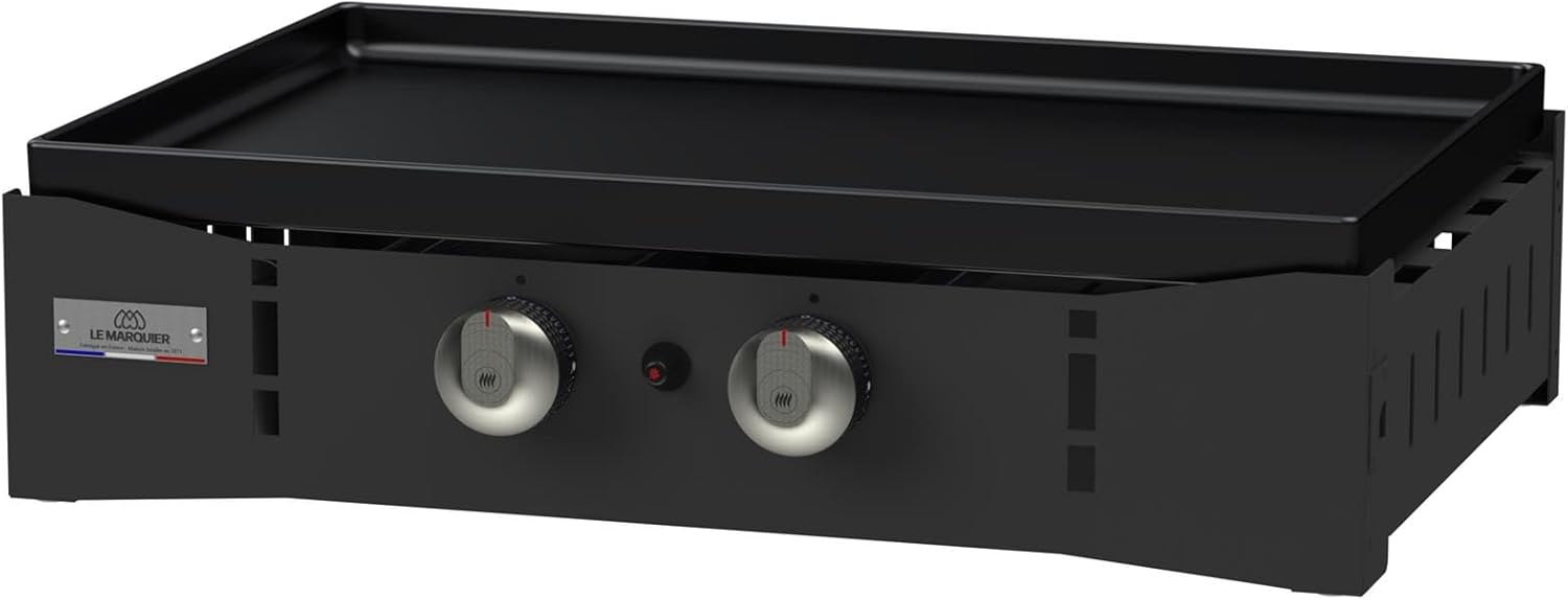 Marque - karaca-alisveris Plancha Ora Gaz - 260 Noire - Plancha gaz robuste et compacte, surface de cuisson large.