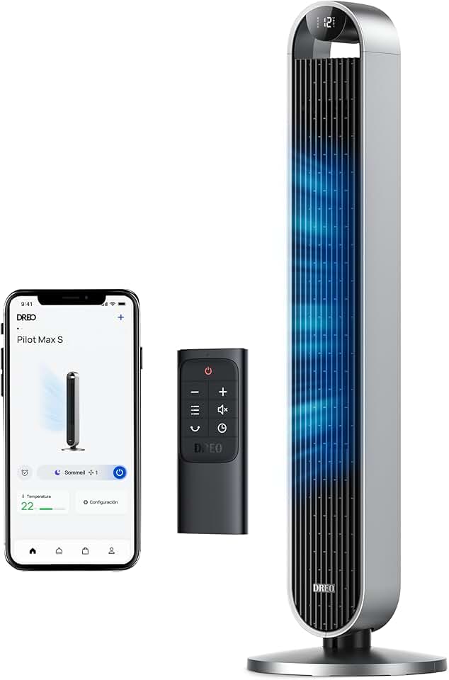 karaca-alisveris - Pilot Max - colonne 96cm, WiFi, Alexa, 12 vitesses, 25dB