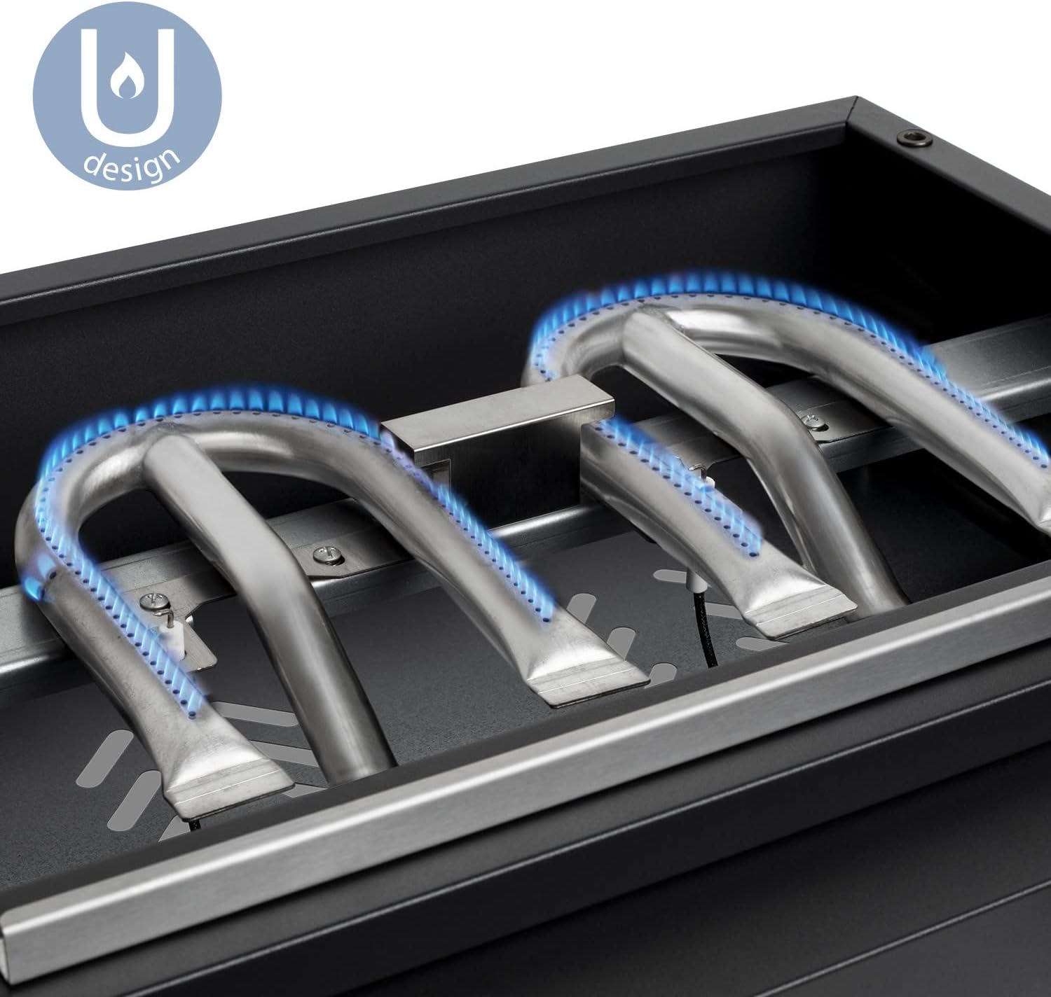 karaca-alisveris - plancha gaz 2 brûleurs - acier inox, fonte, jusqu'à 350°C - PLX1022