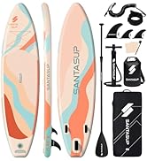 karaca-alisveris Tableau Gonflable Stand Up Paddle avec Accessoires Sup, Pont EVA antidérapant, Tableau L...