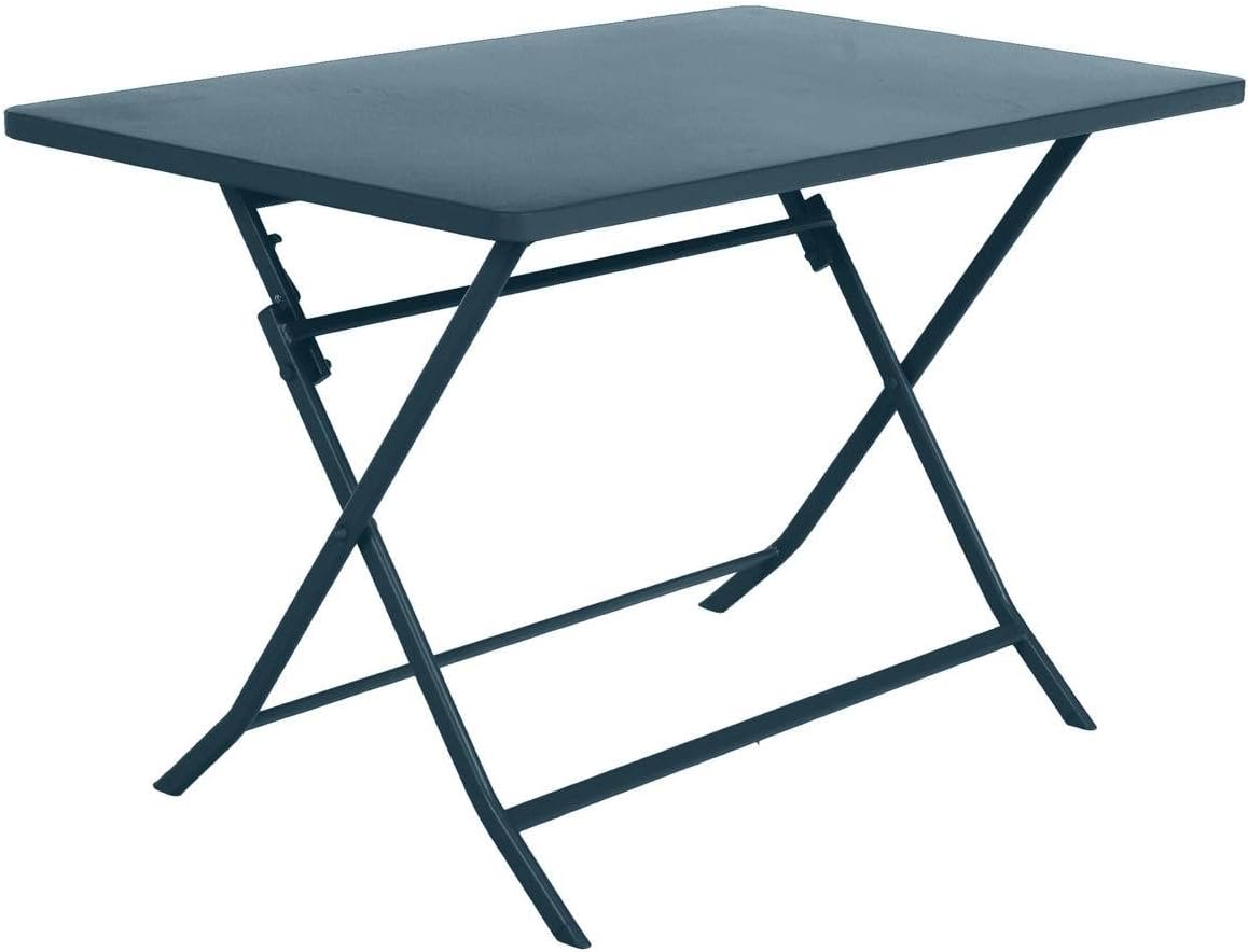 karaca-alisveris - Greensboro - table de jardin pliante 4 places acier époxy antirouille