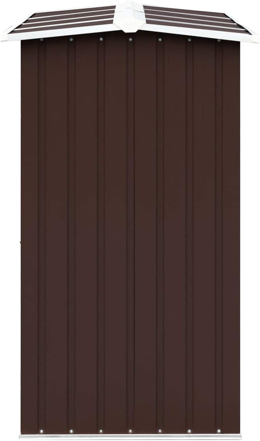 GuyAna Abri de Stockage de Bois Acier galvanisé 330x92x153 cm Marron Abris De Jardin,Abri De Stockage pour Jardin,Abri D'Outils De Jardin