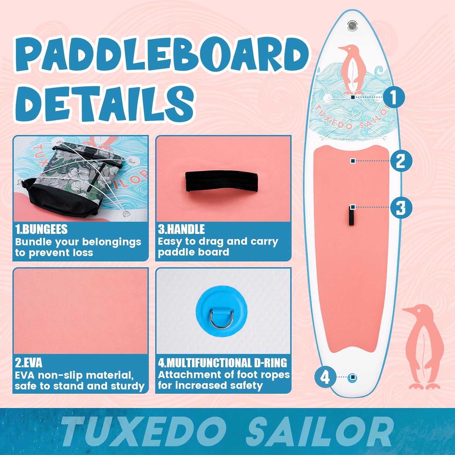 karaca-alisveris - SUP gonflable adulte 320cm - stable, kit complet