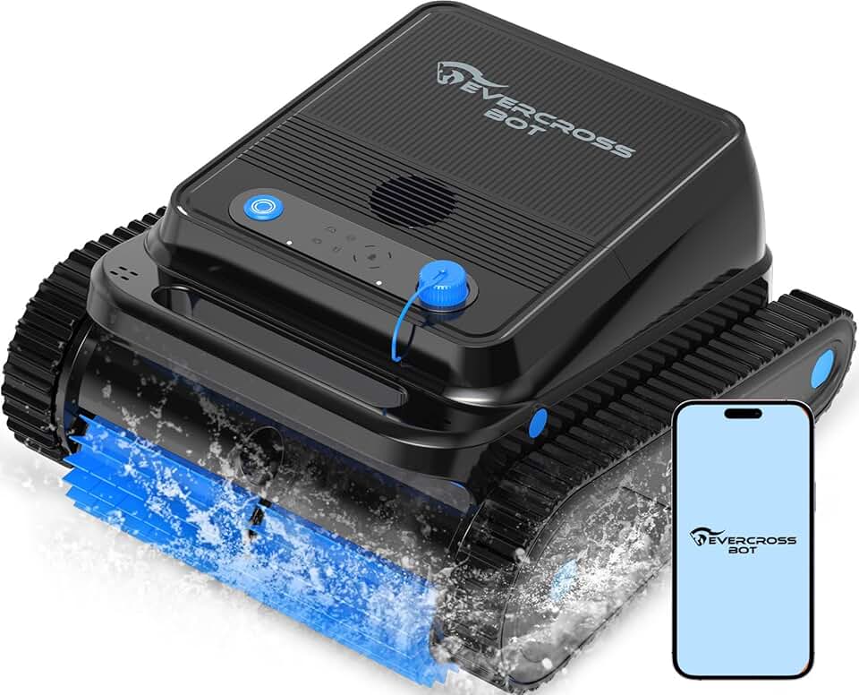 EVERCROSS - BOT série piscines - 120 min, appli, 200㎡, fond/parois, 2026