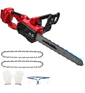 karaca-alisveris Tronçonneuse sans fil 12" compatible avec Milwaukee M18 18 V, tronçonneuse électrique avec brosse.