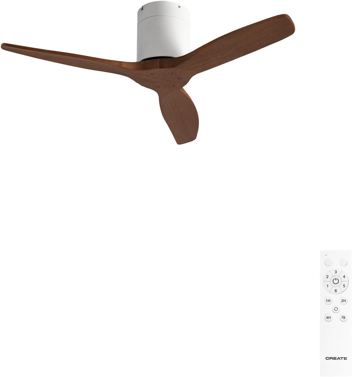 CREATE - Windcalm S - Ø112 cm - 40W, 6 vitesses, télécommande, été/hiver