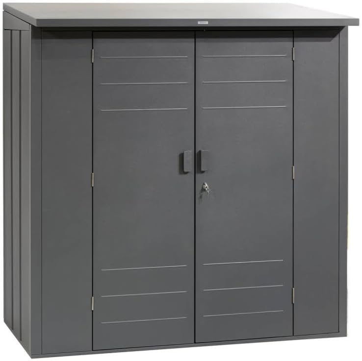 karaca-alisveris - Abri de Jardin Forgia 2,2m² - acier graphite robuste