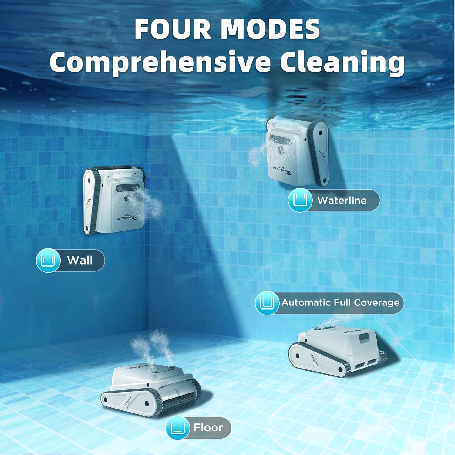 Evercross - BOT 2026 Nouveau - 200m² - Piscine sans fil, 120min, app