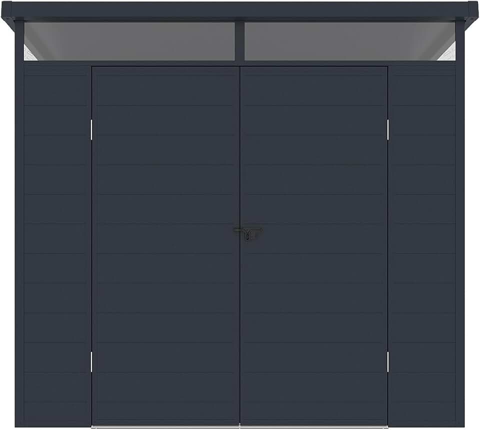 karaca-alisveris - Abri de jardin MINARO - 4,57 m² - résine anthracite avec plancher