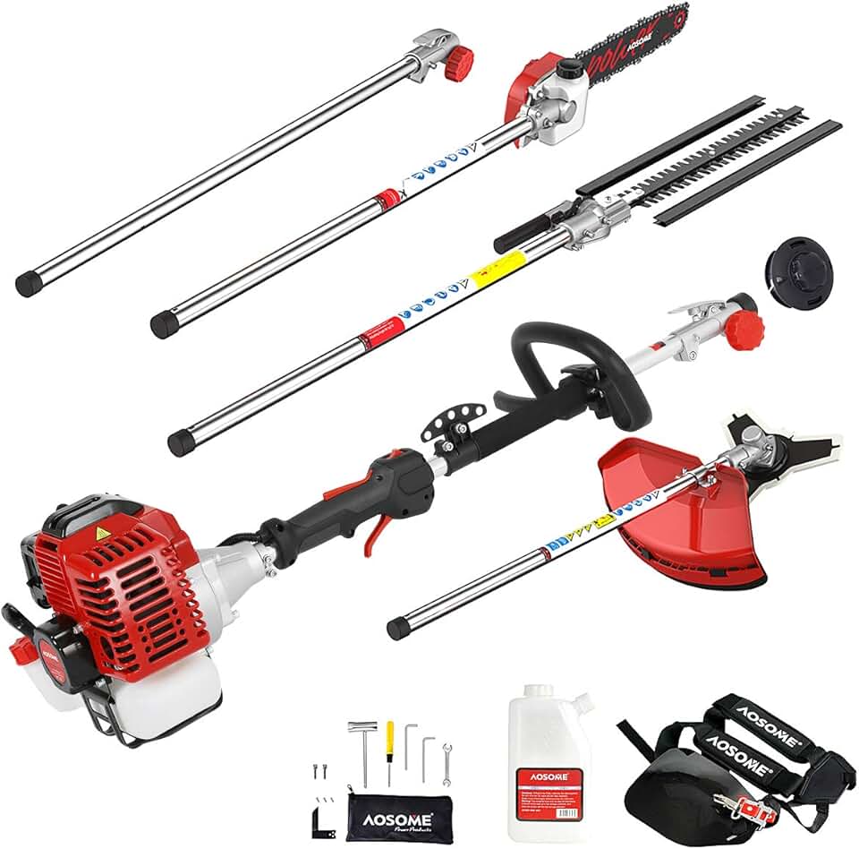 karaca-alisveris - débroussailleuse multifonction 52cm³ 2.2kW, 5 en 1, moteur 3CV